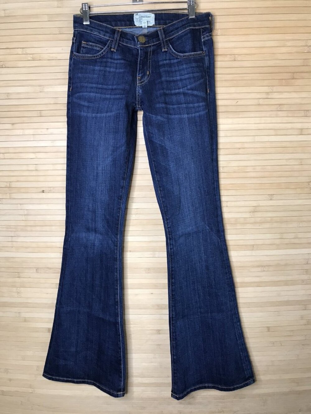 CURRENT/ELLIOT 1970's Y2K The Low Rise Bell Slim Annees Flare Jeans 26 - Picture 3 of 8